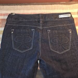 Express Women's Dark Blue Denim Jeans